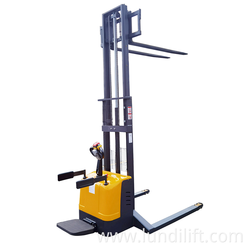 Full Electric Stackers Stand On Driving Type